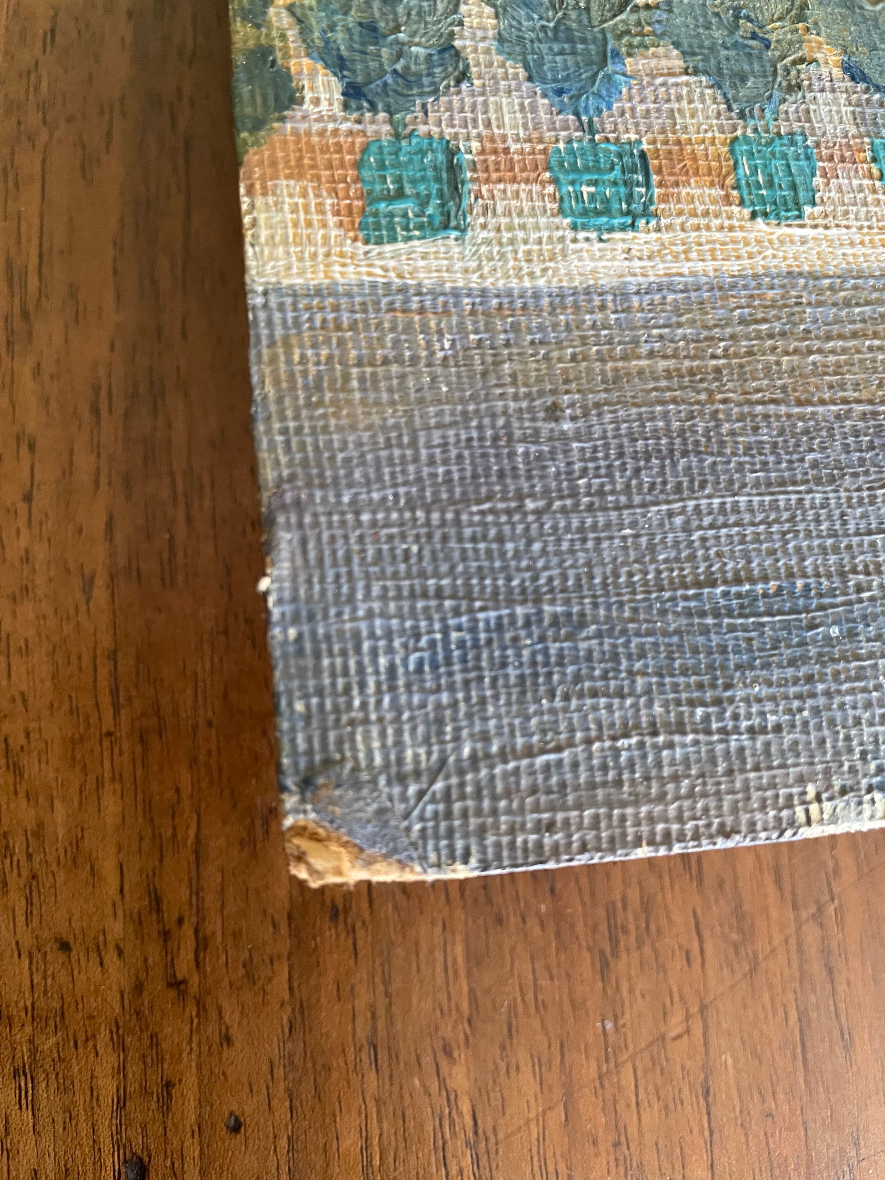 Oil on landscape cardboard 35 X 27