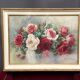Nature morte "Roses" à l'aquarelle, Madeleine Renaud (1900-1994)