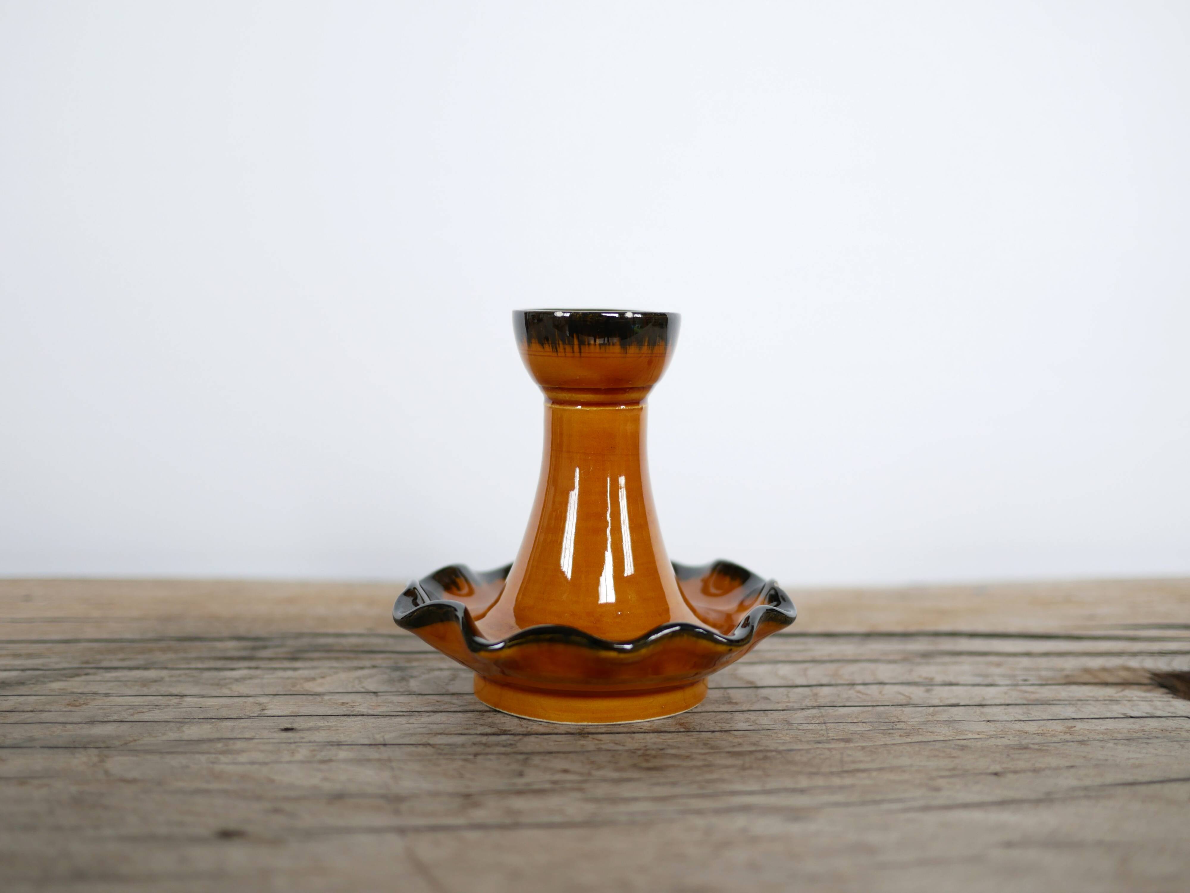 Vintage ceramic candle holder Vallauris