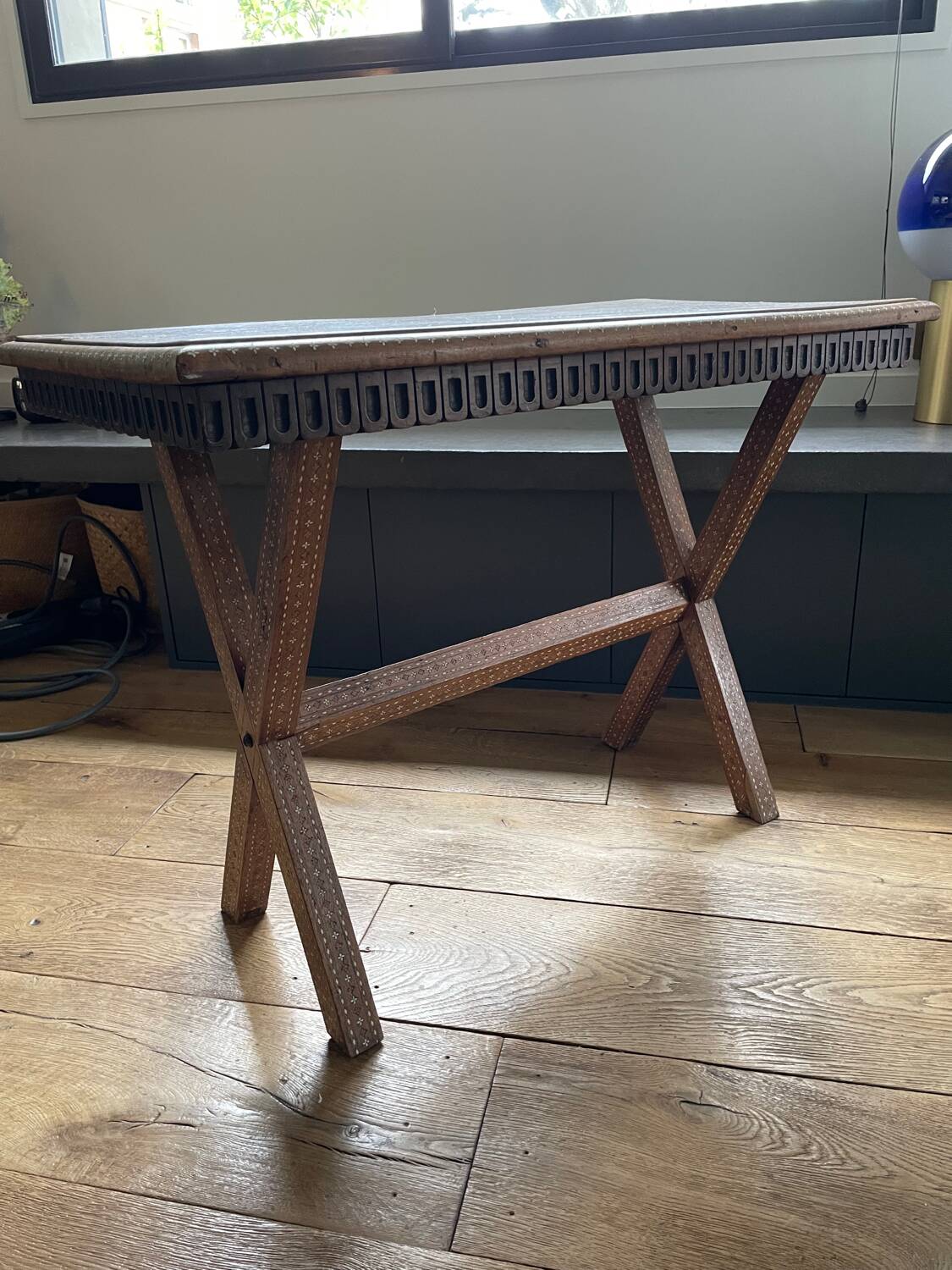 19th century Syrian marquetry table