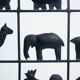 Separator Screen room divider Wrought Iron with Animals, 1950s