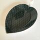 Ravier feuille en faience de Longchamp 50s losanges mid century
