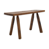 Tabouret banc vintage années 70 / 80 design brutaliste