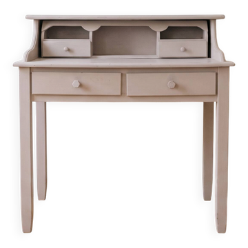 Bureau à gradins rétro en bois peint