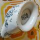 Saint Amand Hamage acacia floral pattern petrol blue vintage