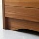 Pair of elm wood bedside tables, France 1950