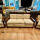 Salon style Jacobin 1910 - 3-seater sofa and 2 armchairs