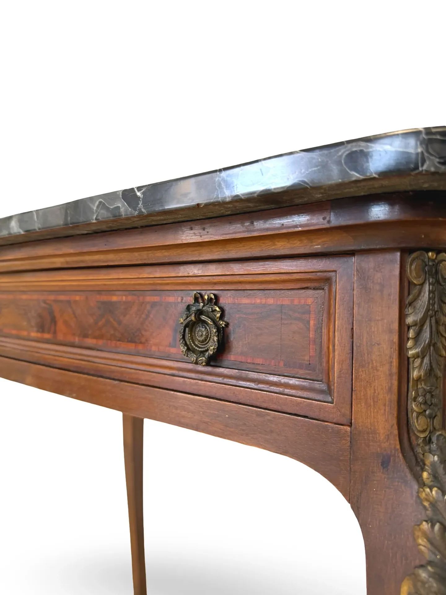 Console Table with Marble Top – 19th Century