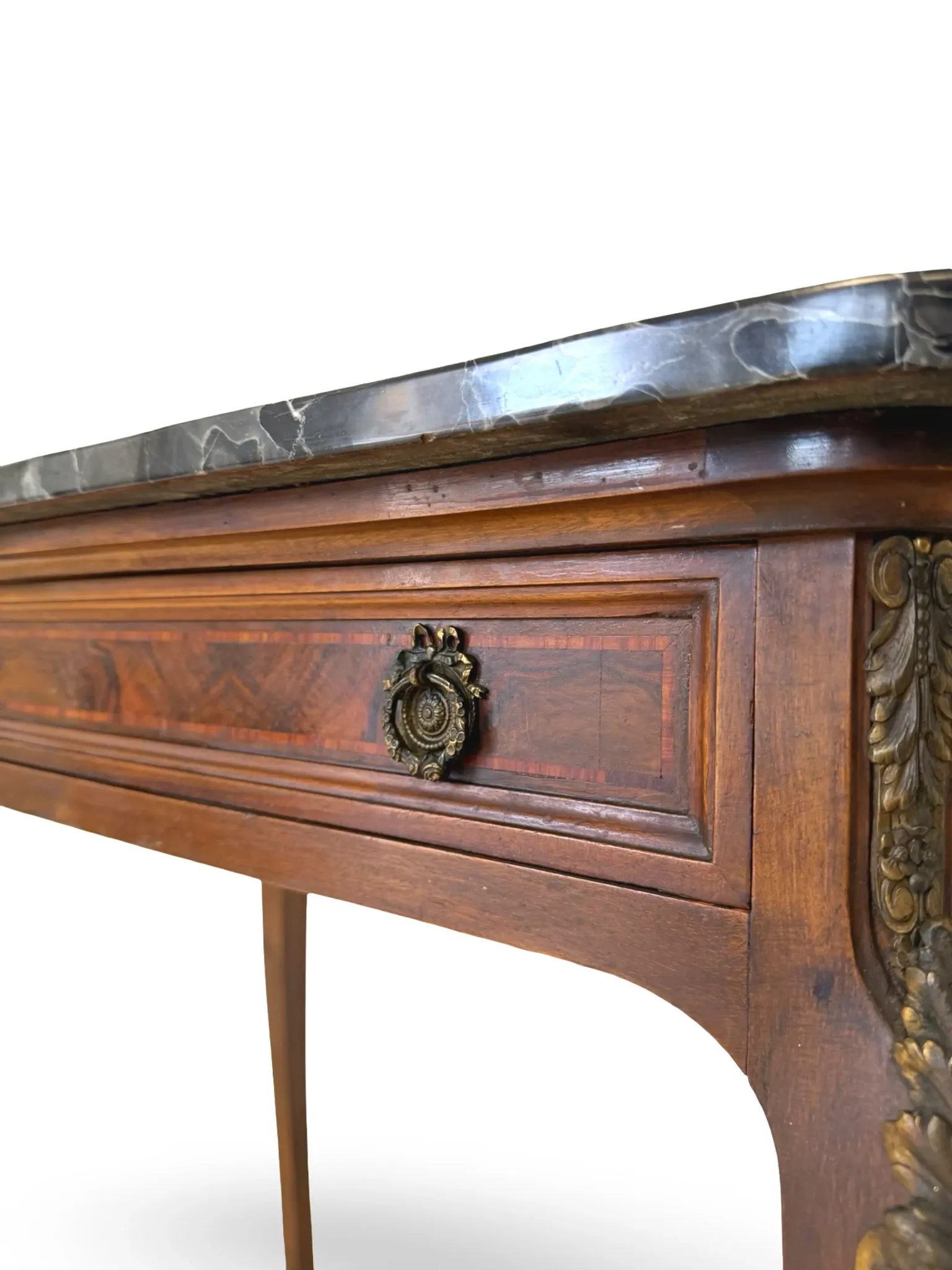 Table console avec plateau en marbre – 19e siècle