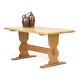 Vintage Mid-Century Rustic Brutalist Oak Dining Table