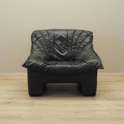Leather armchair, Italian design, 1960s, production: Italy