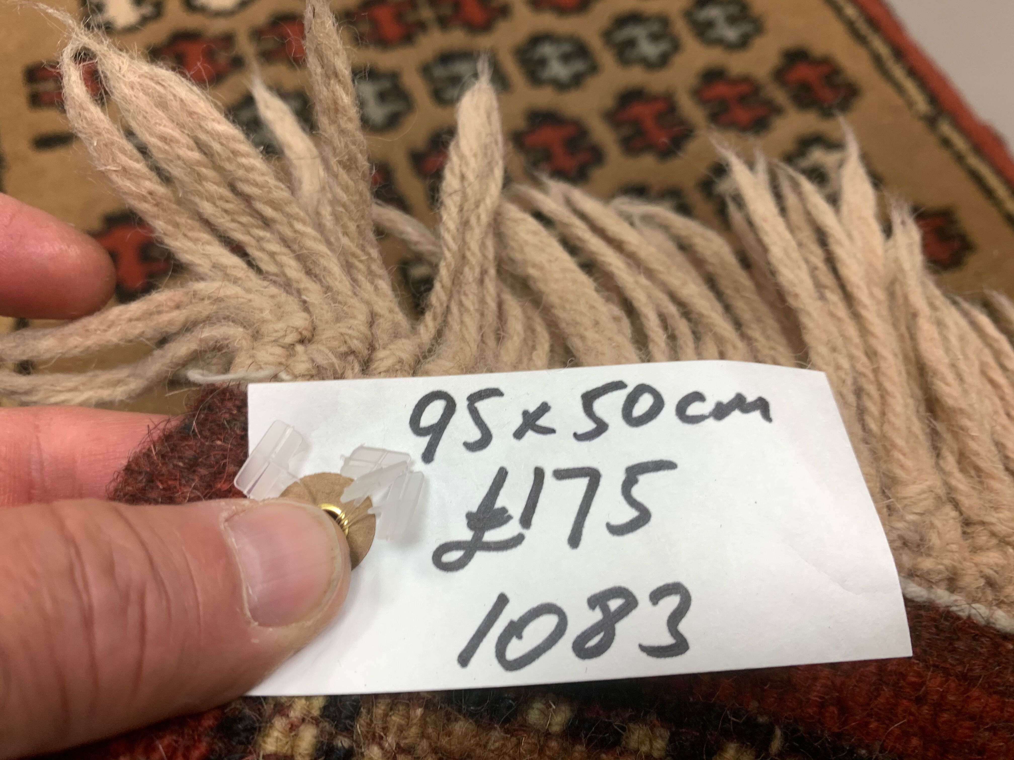 Turkish rug 95x50 cm