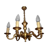 Lustre bronze et poignées portes