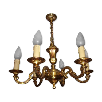 Bronze chandelier and door handles