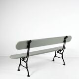 Cast iron and wood garden bench