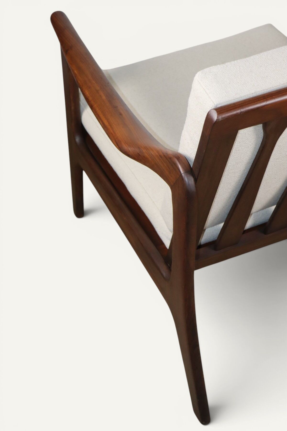 Scandinavian lounge chair in solid teak, 1960s