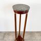 Athenian pedestal in mahogany and marble, Empire style, early 20th century.