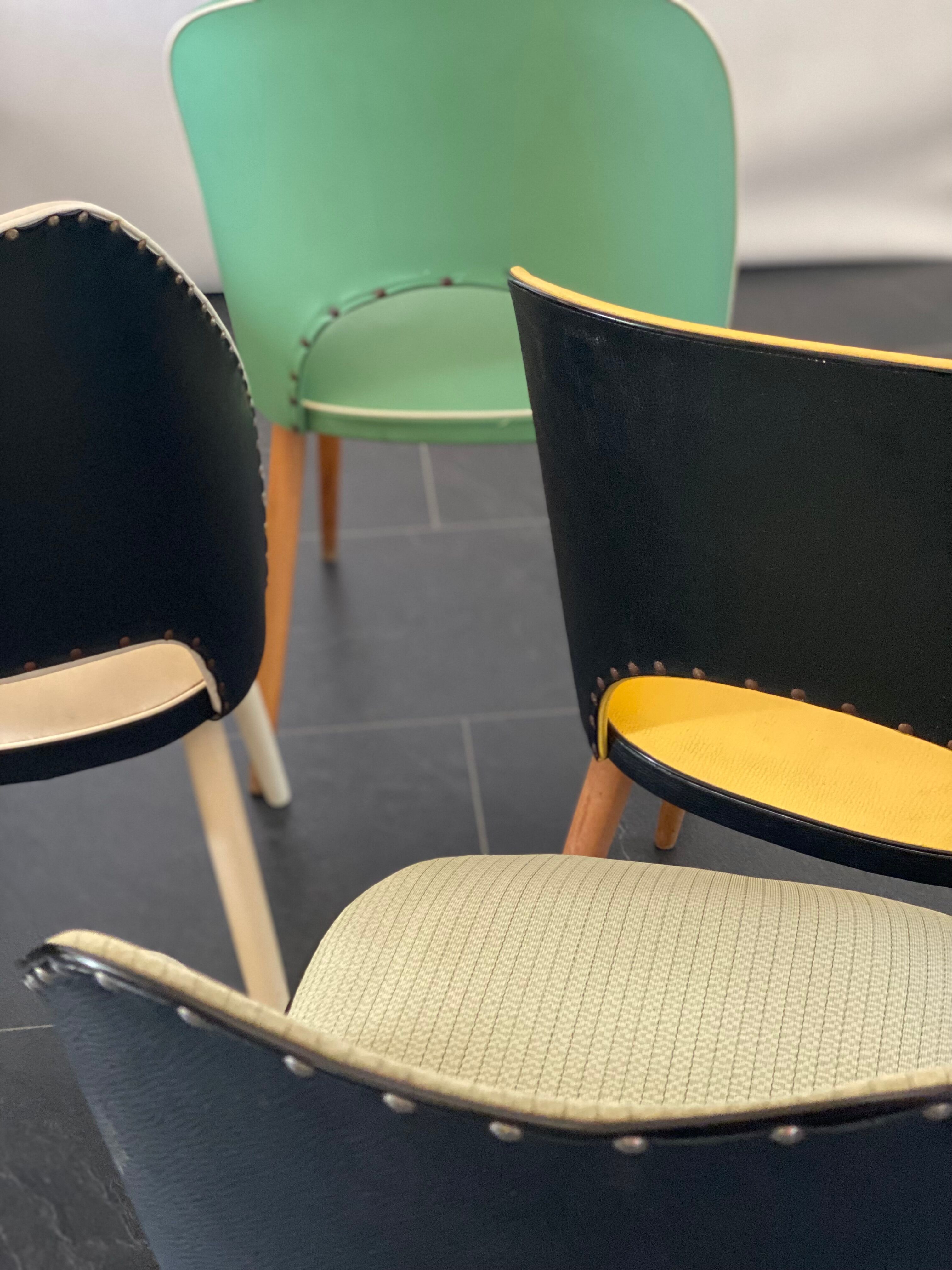 Set of 4 Vintage Dining Chairs