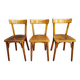 Trio of Baumann bistro chairs
