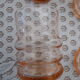 Pink glass liquor service