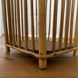 Vintage bamboo rattan umbrella holder