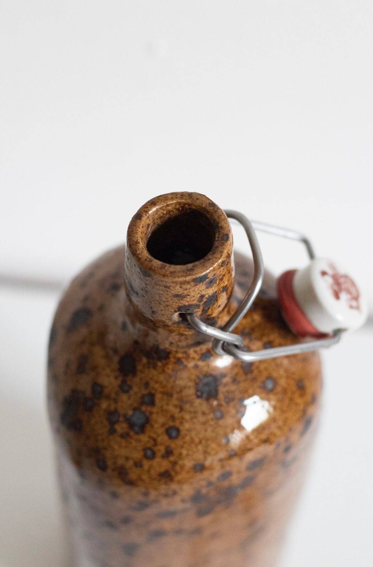 Pyrite stoneware bottle