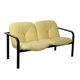 Canapé 2 places vintage ICF tissu métal design Italie années 80-90 original