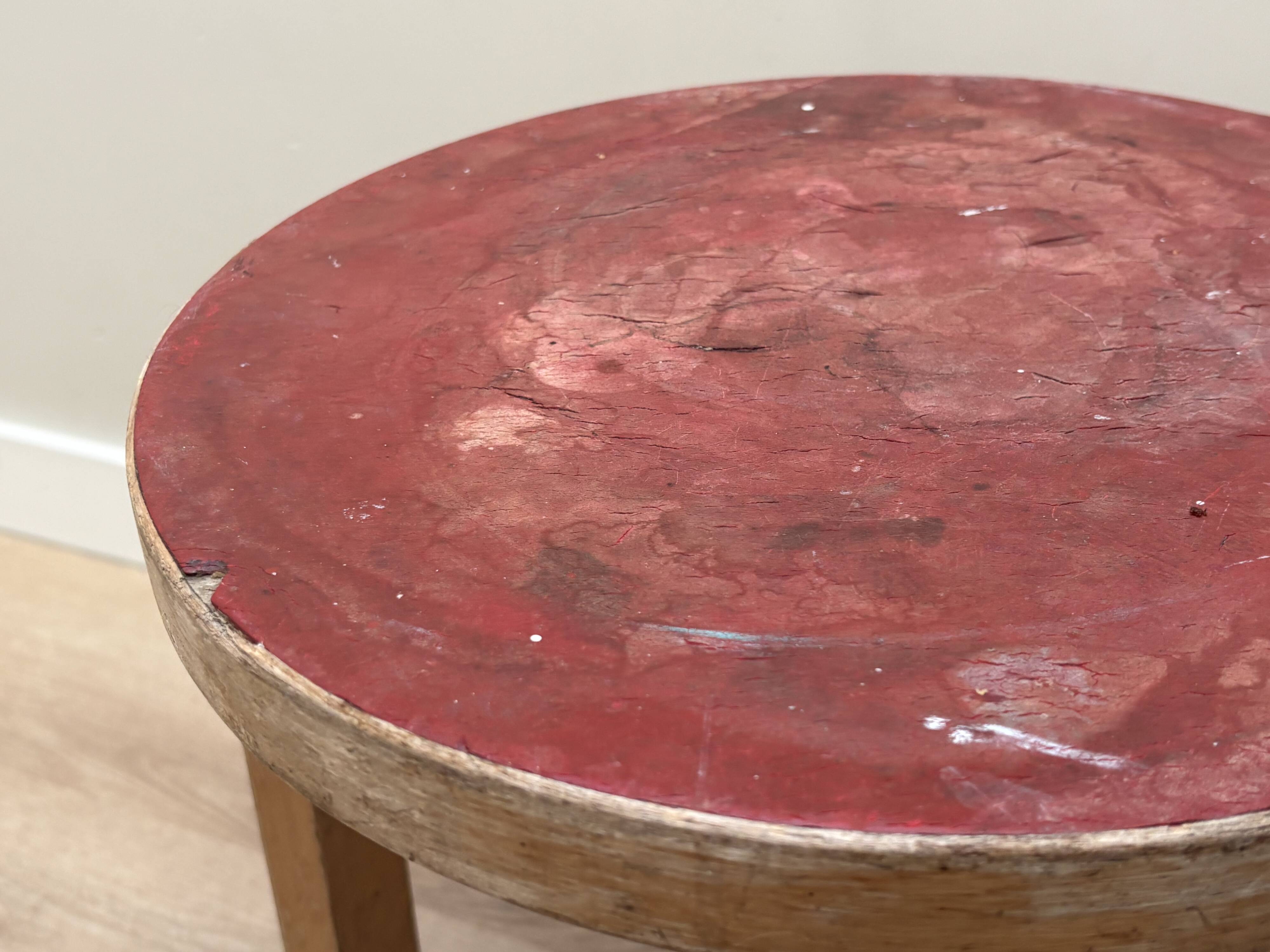 Alvar Aalto Artek Stool 60 Finland 1950s Vintage Birch Original Patina