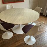 Saarinen table Knoll vintage 137 cm white marble