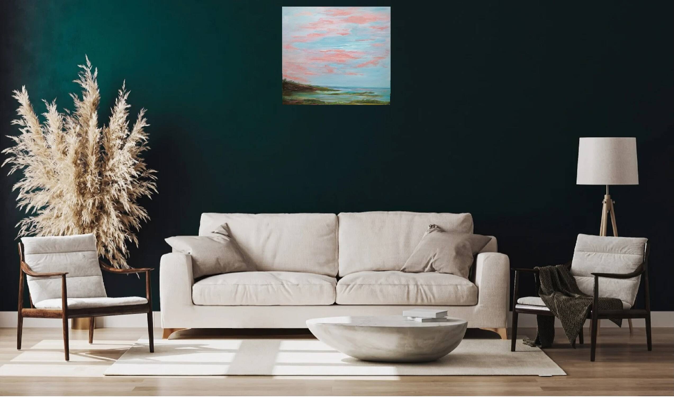 Marine landscape painting, original signed and delivered with its certificate.