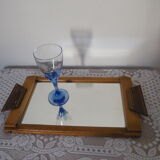 Mirror tray and wood
