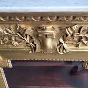 Louis xvi display cabinet in gilded wood