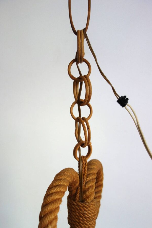 Suspension en corde Audoux Minet, France, 1950