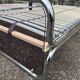 Pair of vintage chrome plexiglass beds