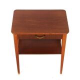 Mahogany bedside table, Sweden, 1950