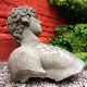 Weathered garden sculpture David concrete bust