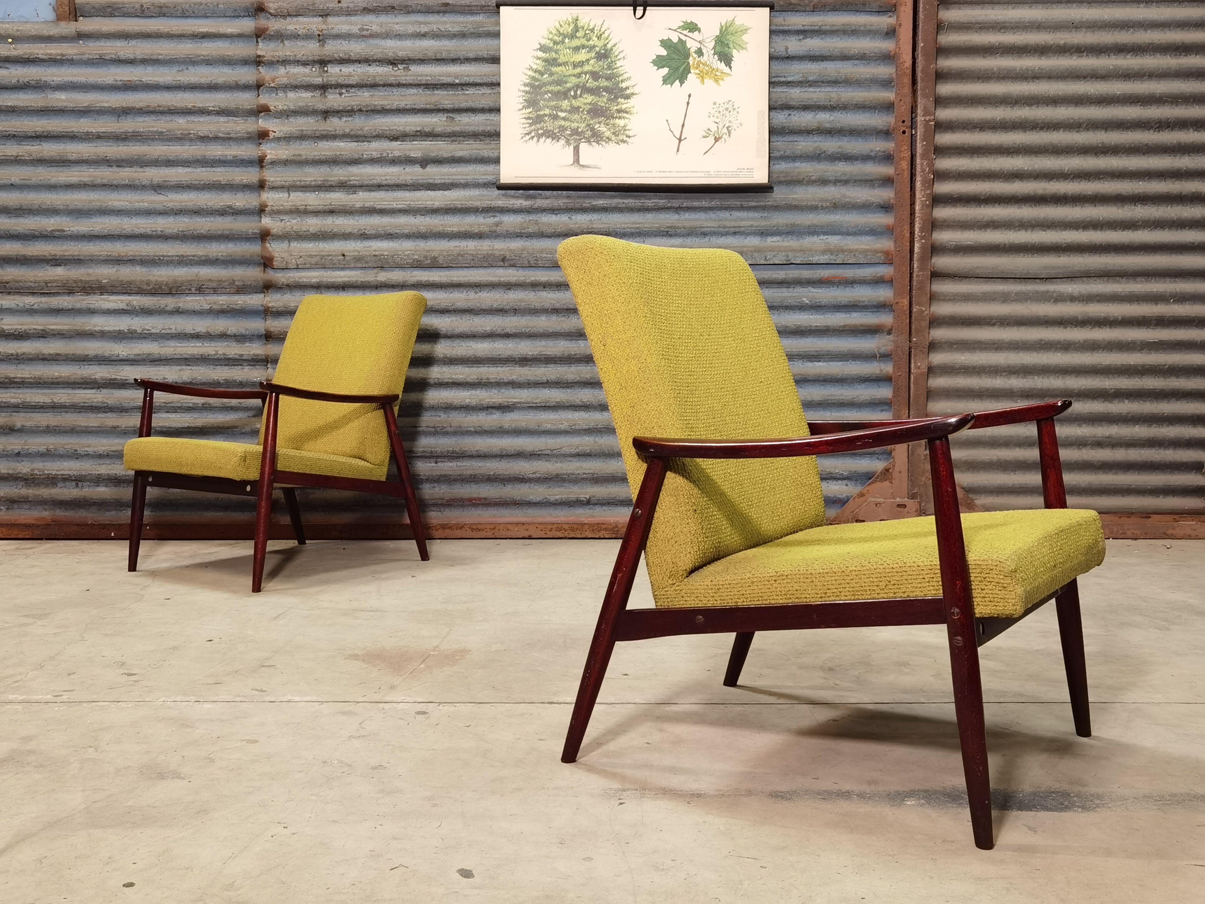 Paire de fauteuil Jitona Soběslav 1960