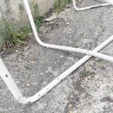 Pair of wire armchairs, 1980s