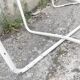 Paire fauteuils filaires 1980