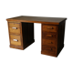 Bureau caisson d'atelier vintage en chêne