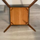 Lot 6 Scandinavian chairs year 60/70 beech and imitation leather