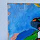 Tableau huile sur toile campagne couple