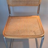 B32 chair by Marcel Breuer in beech, made in Italy circa 1980.