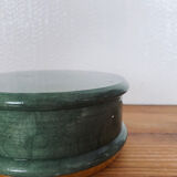 Green alabaster ashtray