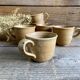 6 vintage France stoneware cups