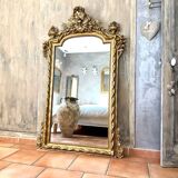 Miroir ancien à fronton XIXème