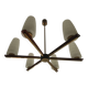 Lustre 6 branches et tulipes années 50