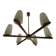 Lustre 6 branches et tulipes années 50