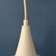 Suspension Space Age white Mid-Century witch hat shaped