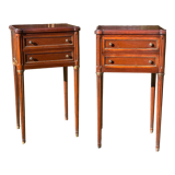 Pair of mahogany bedsides